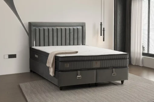 Lit-coffre Boxspring GÜZİDE SILVER