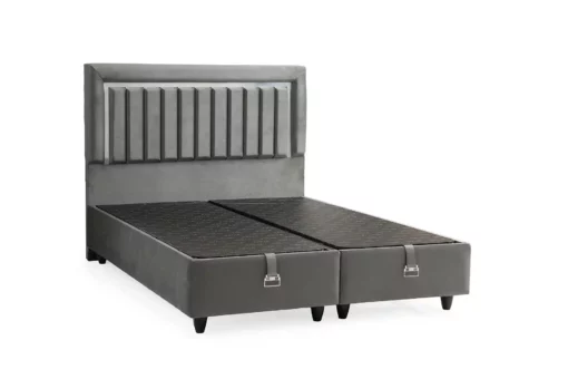 Lit-coffre Boxspring GÜZİDE SILVER – Image 4