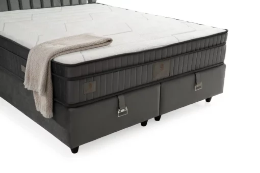 Lit-coffre Boxspring GÜZİDE SILVER – Image 6