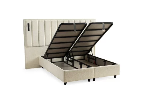 Lit-coffre Boxspring PELLA CREAM – Image 3