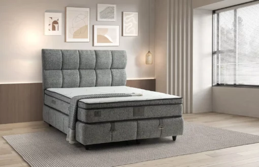 Lit-coffre Boxspring PUFFY GREY