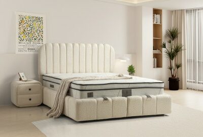 Lit-coffre Boxspring ROYAL CREAM