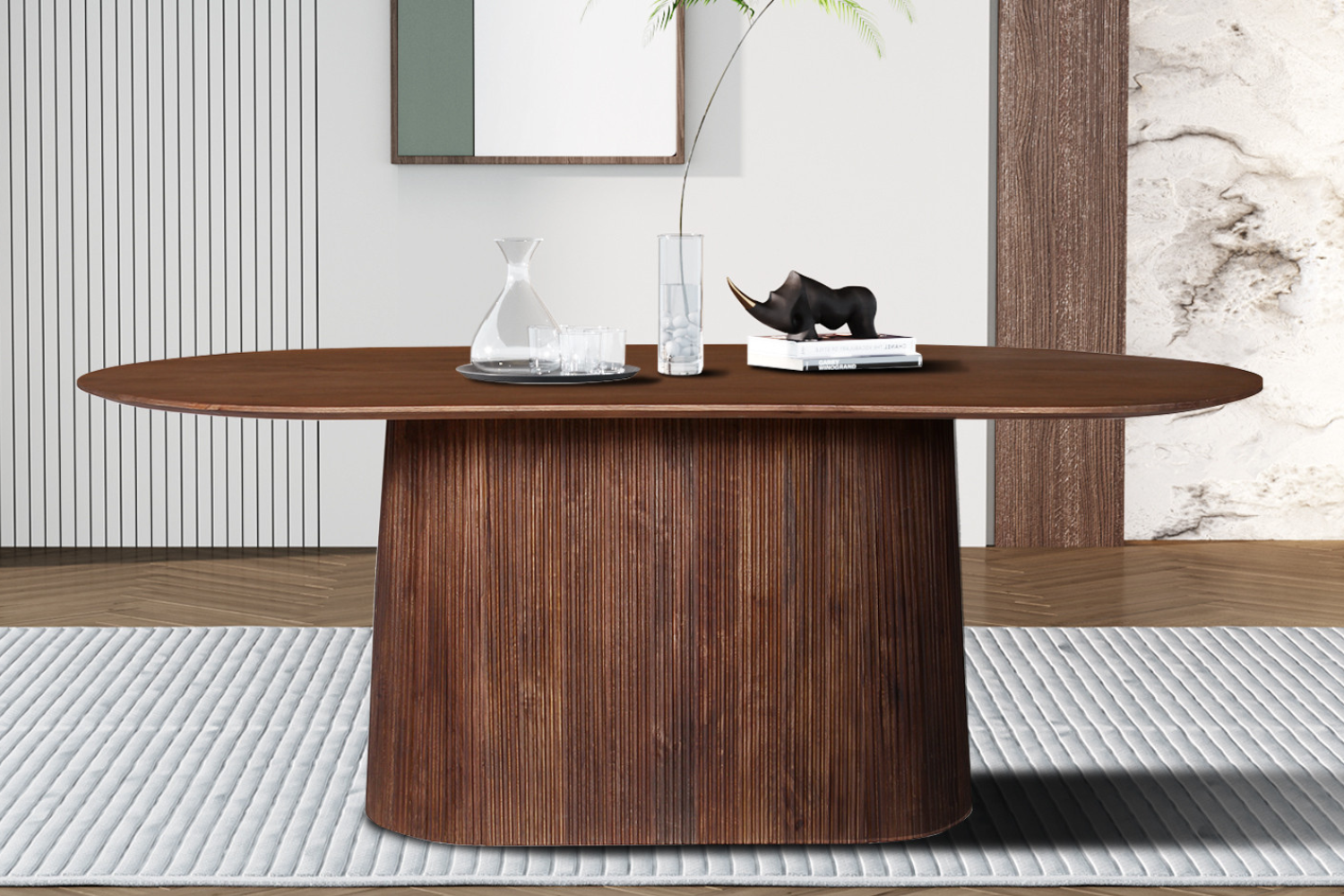 Table 'Miguel' Brun clair 200 cm