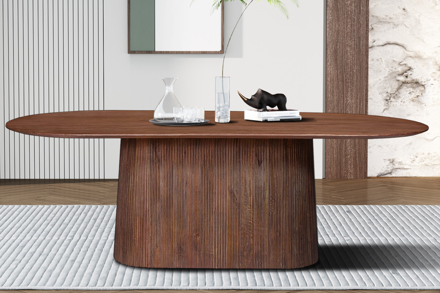 Table 'Miguel' Brun clair 230 cm